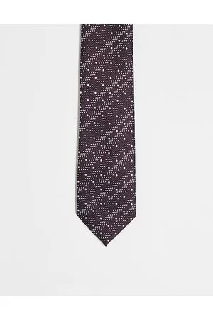 Harry Brown Hombre Corbatas - Printed tie in burgundy