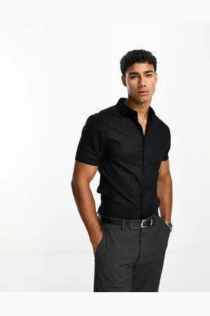 ASOS Skinny fit royal oxford shirt with cutaway collar in