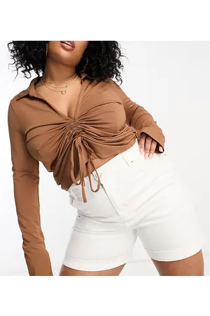 Yours Denim mom short in