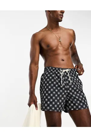 SELECTED Swim short in mosaic print