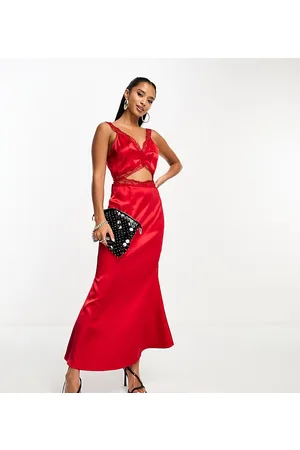 Never Fully Dressed Petite lace cut-out maxi dress in