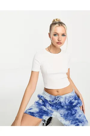 JJXX Ribbed cropped T-shirt in