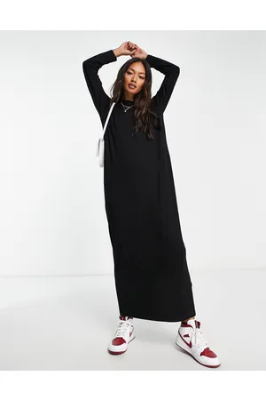ASOS Long sleeve maxi t-shirt dress in