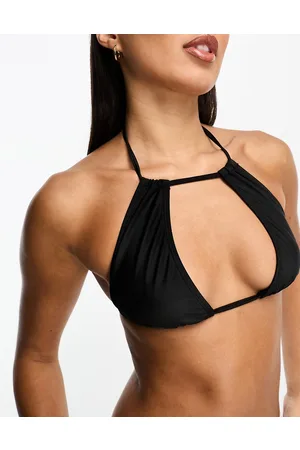 NA-KD Waist tie bikini top in