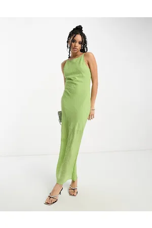 ASOS Bias cut slip midi dress in