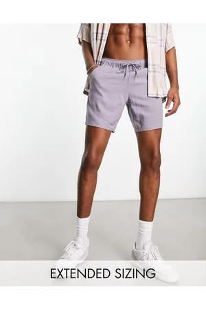 ASOS Slim linen shorts in mid length in