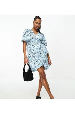 VERO MODA Wrap front mini dress in florals