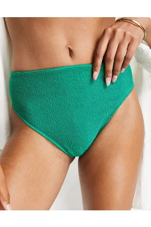 Free Society High waist high leg bikini bottom in crinkle