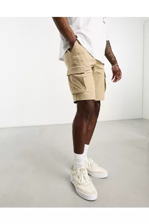 Only & Sons Jersey cargo short in beige