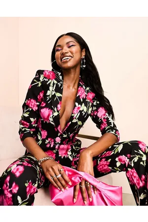 ASOS Suit blazer in black floral print