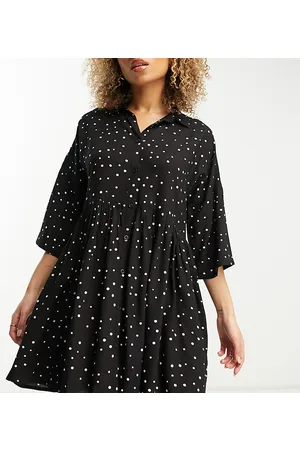 Esmée Esmee Exclusive oversized beach mini summer dress in polka dot