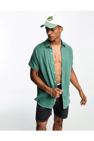 PACSUN Classic short sleeve shirt in dark