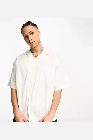COLLUSION Boxy revere short sleeve shirt in