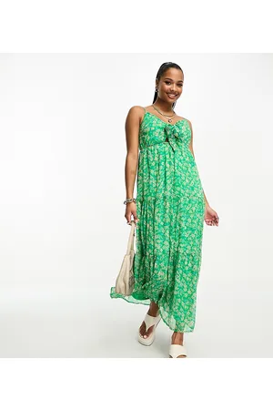 VERO MODA Tie front cami maxi dress in florals