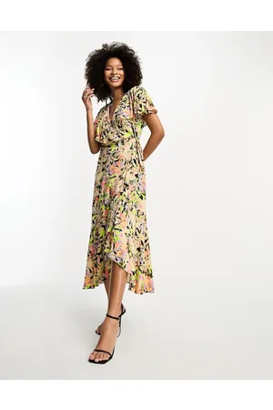 Y.A.S Y.A.S wrap maxi dress in floral print