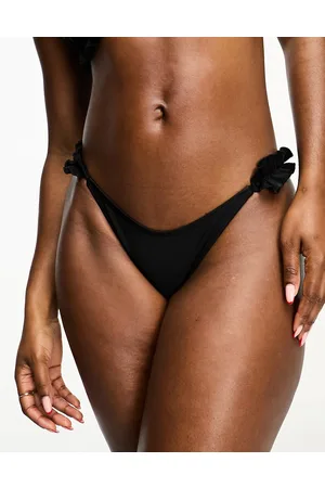 River Island Frill tie side bikini bottom in