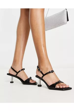 CHARLES & KEITH Thin strap mid heeled sandals in