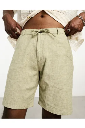SELECTED Linen mix short in light