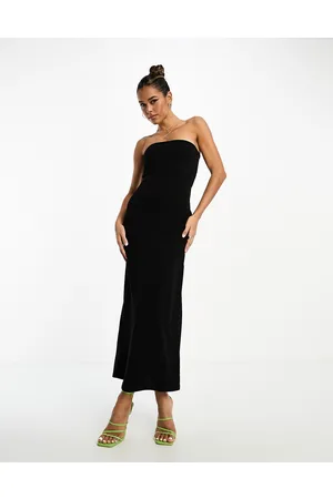 ASOS Bandeau maxi dress with split hem in