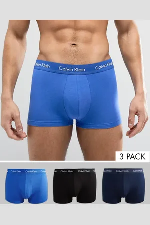 Calvin Klein Cotton Stretch 3-pack low rise trunks in