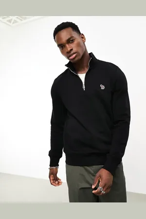 Paul Smith Zebra logo half zip sweatshirt in