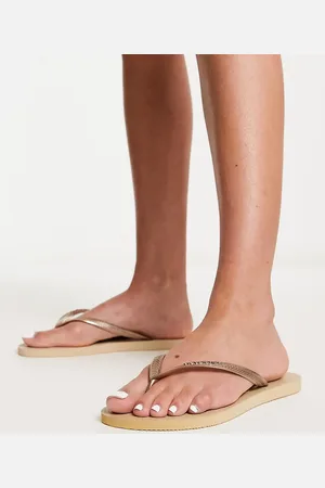 Havaianas Slim flip flops in metallic