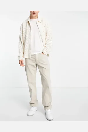 Only & Sons Edge loose fit jeans in off