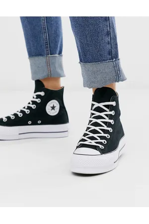 Converse Chuck Taylor All Star Hi Lift canvas platform sneakers in
