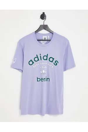 adidas Originals Bloke Pop retro football jersey in lilac