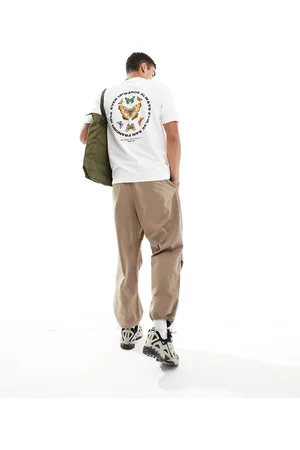 River Island Circle T-shirt in ecru