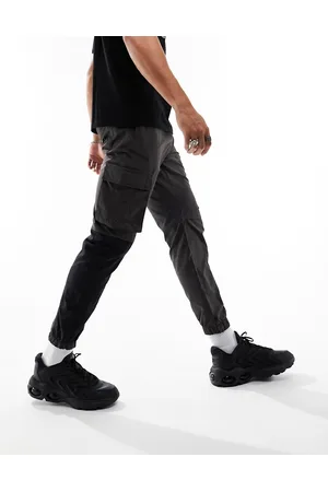 Brave Soul cargo pants with 3D pockets in light gray