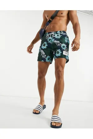 Calvin Klein Medium length swim short in tropical print
