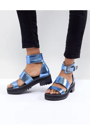 ASOS Foxglove Premium Leather Gladiator Flat Sandals