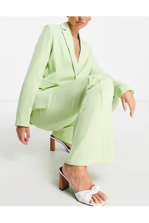Extro & Vert High waist flare pants in lime