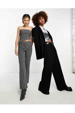 COLLUSION Bengaline flare pants in pinstripe - part of a set
