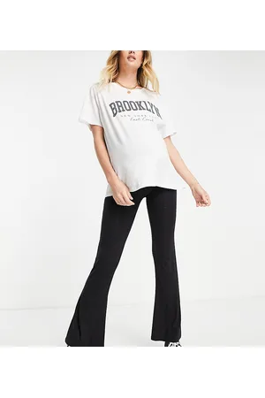 ASOS ASOS DESIGN Maternity over the bump kick flare pant in
