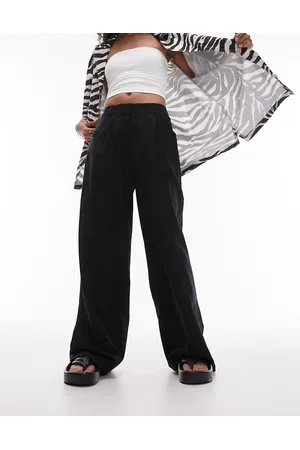 Topshop Linen-blend wide leg pants in - part of a set