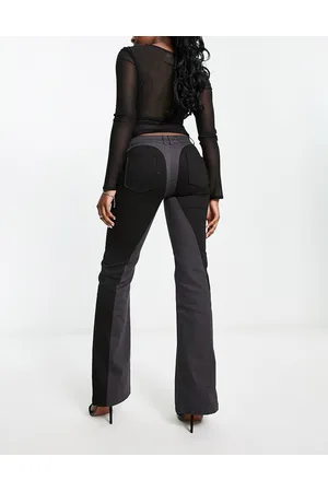 Sixth June Straight leg paneled jeans in