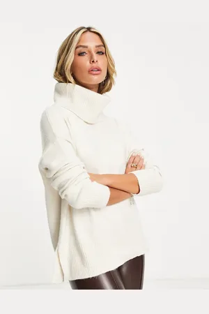 VERO MODA Roll neck sweater in cream