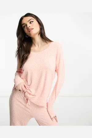 UGG Birgit pajama sleep set in dusky leopard