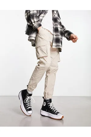 JACK & JONES Intelligence technical cargo pants in beige