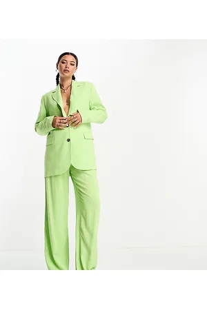 Weekday Isa linen mix blazer in pastel exclusive to ASOS - part of a set