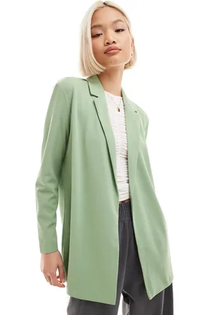 JDY Lightweight blazer in sage - part of a set