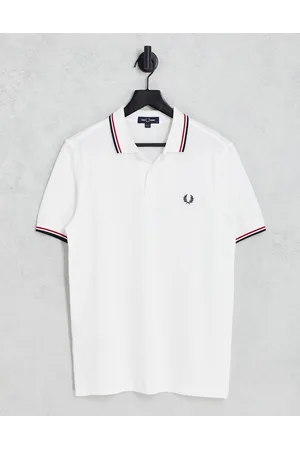 Fred Perry Twin tipped logo polo in /red/navy