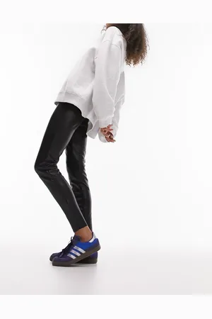 Topshop Faux leather skinny fit pants in