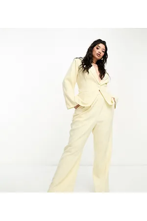 The Frolic High waist wide leg pants in vanilla - part of a set