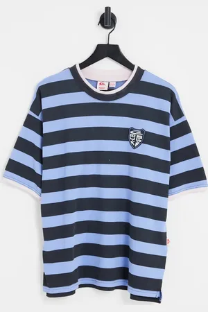 Quiksilver X Stranger Things Lenora Hills ripper T-shirt in and black stripe