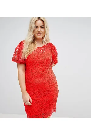 Paper Dolls Short Sleeve Crochet Lace Dress