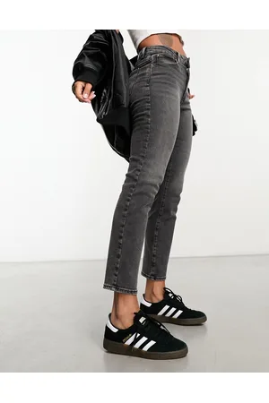 ONLY Emily high waisted straight leg jeans in washed