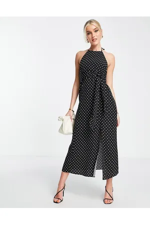 Forever New Ever New halter midi dress in polka dot